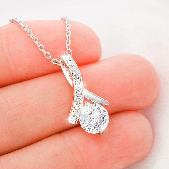 "To Our Daughter, Love mum & Dad" White gold necklace - Luxesmith - Handcrafted Jewellery