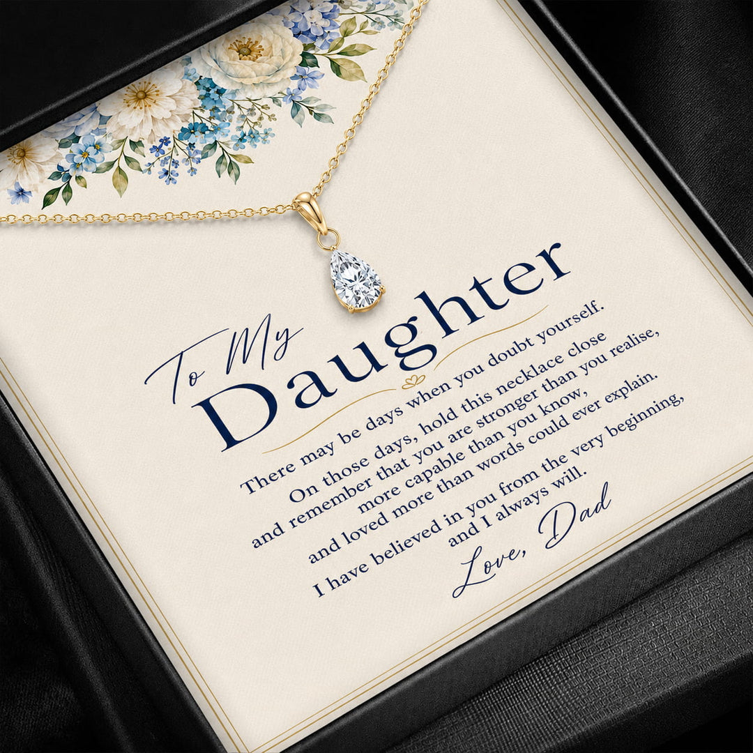 To My Daughter Promise Necklace - From Dad