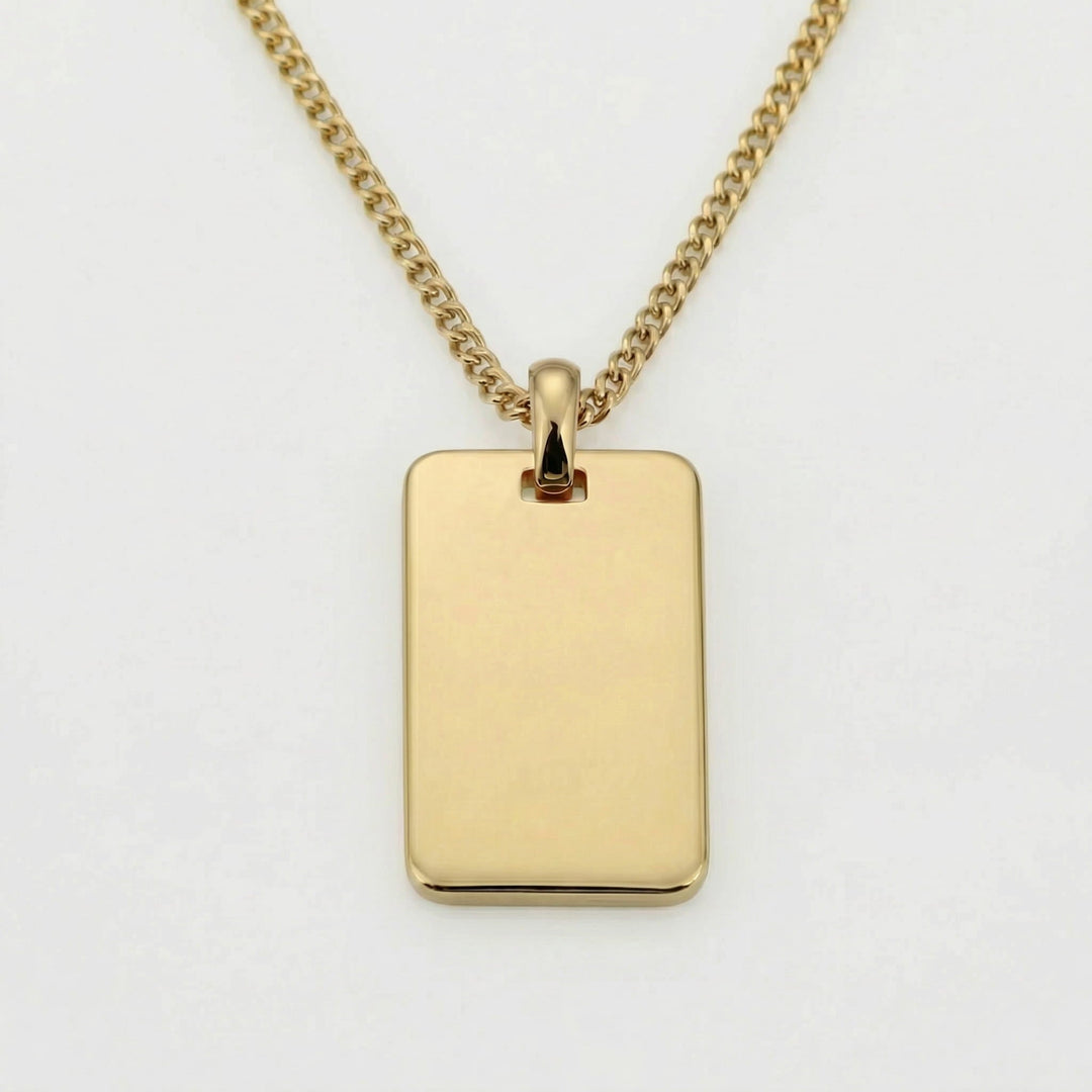Men's Dog Tag Pendant - Luxesmith - Handcrafted Jewellery