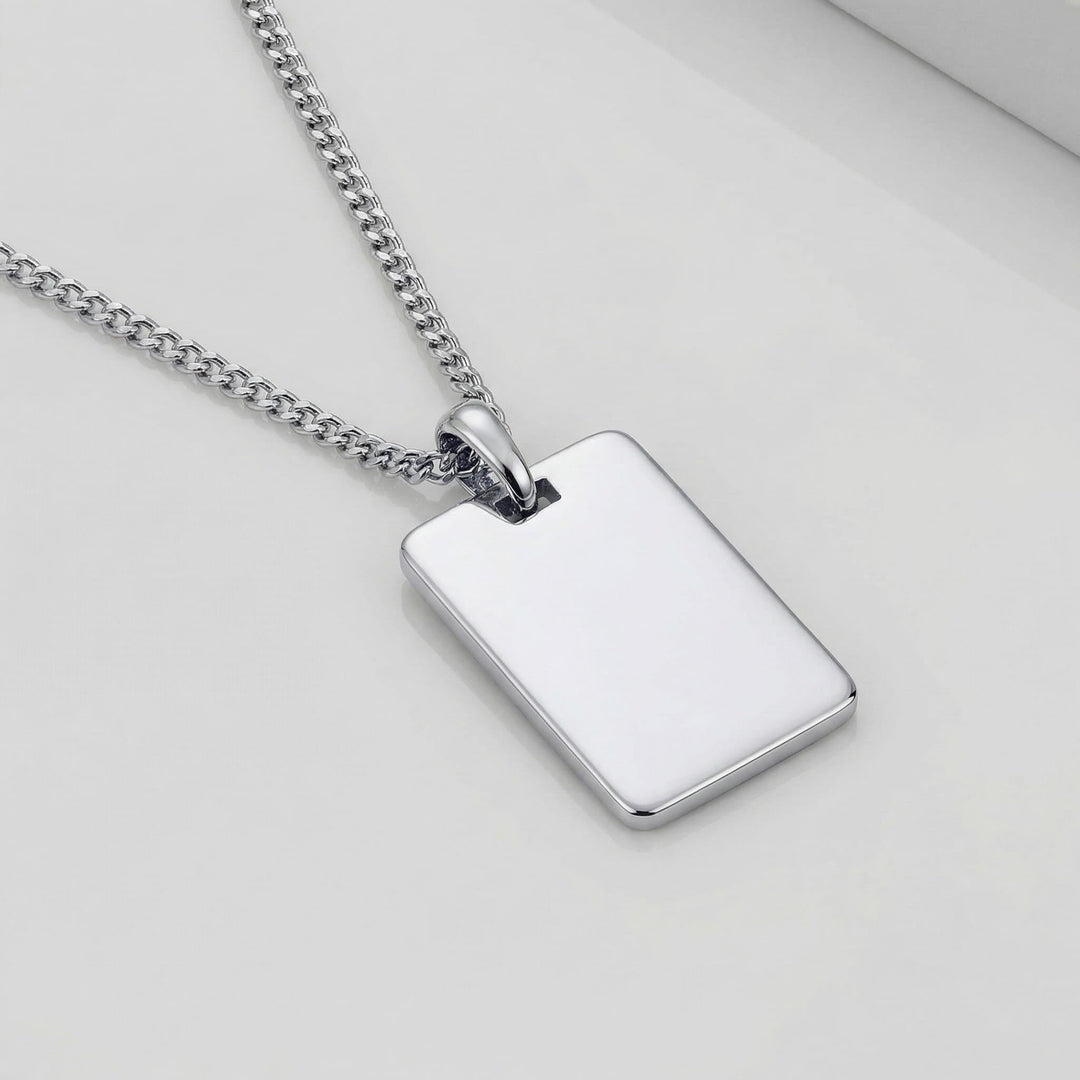 Men's Dog Tag Pendant - Luxesmith - Handcrafted Jewellery