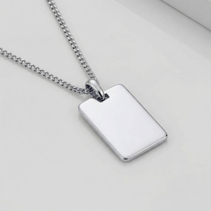 Men's Dog Tag Pendant - Luxesmith - Handcrafted Jewellery