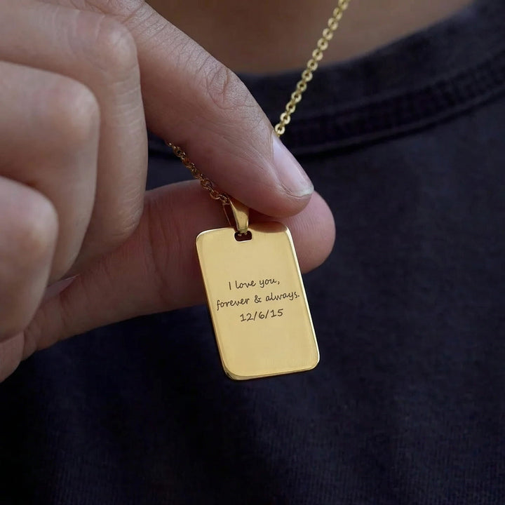 Men's Dog Tag Pendant - Luxesmith - Handcrafted Jewellery