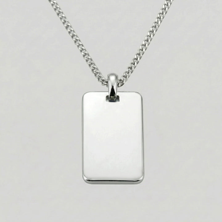 Men's Dog Tag Pendant - Luxesmith - Handcrafted Jewellery