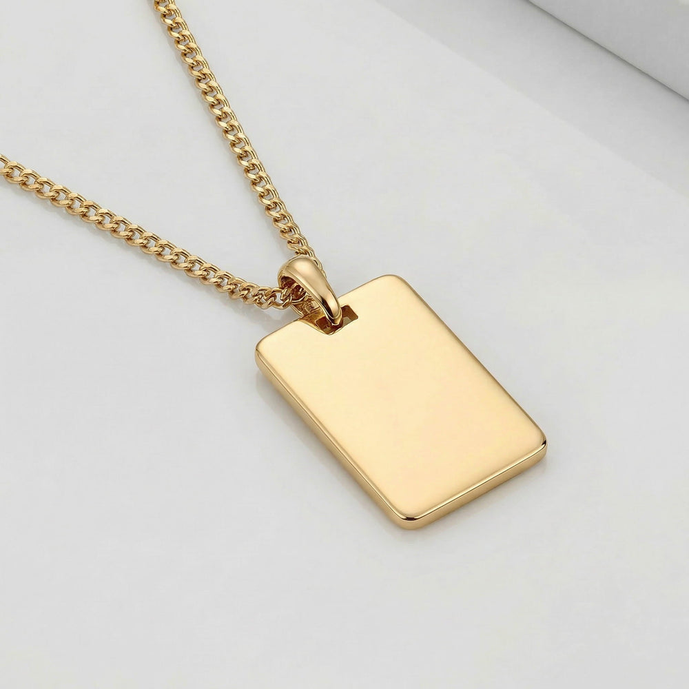 Men's Dog Tag Pendant - Luxesmith - Handcrafted Jewellery