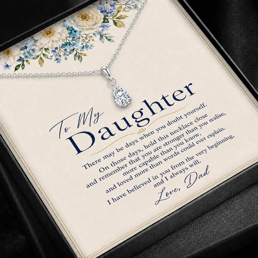 To My Daughter Promise Necklace - From Dad