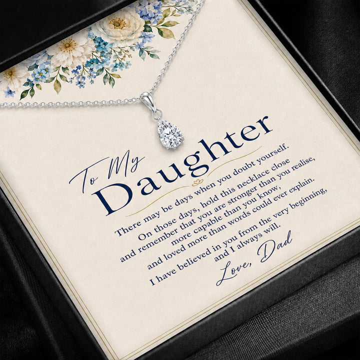 To My Daughter Promise Necklace - From Dad