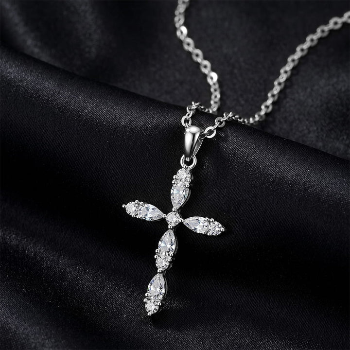 To My Wife Eternal Faith Cross Necklace - Luxesmith - Handcrafted Jewellery