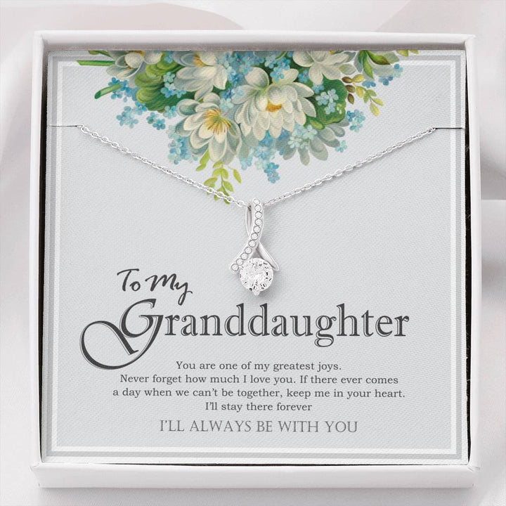 To my Granddaughter - white gold necklace - Luxesmith - Handcrafted Jewellery